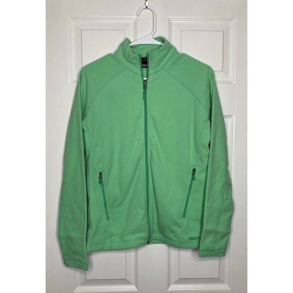 Marmot Women's Rocklin Full Zip Fleece Jacket Double Mint Green Medium New - Picture 1 of 6
